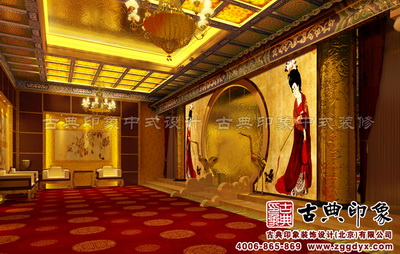 汉唐风格宫廷中式风格酒店中式装修
