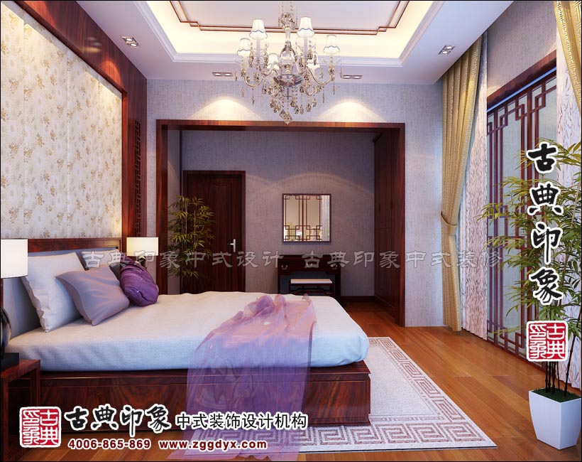 中式别墅卧室设计