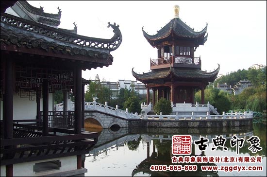 中式设计古建亭台水榭