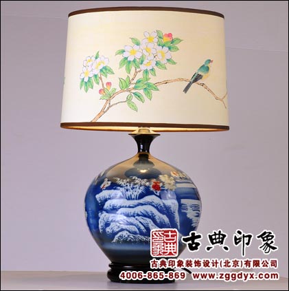 中式陶瓷台灯