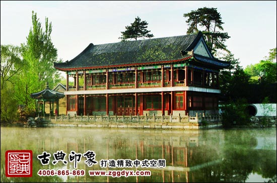 中式设计古建之烟雨楼
