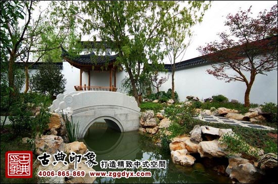中式装修别墅庭院