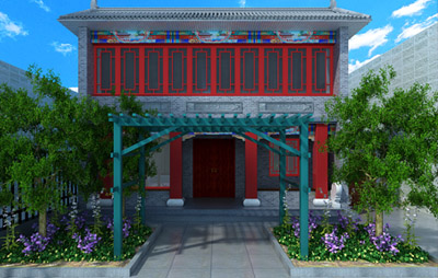 中式别墅四合院设计  营造素心静居的中式家居环境
