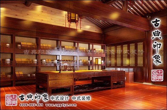 中式设计书房