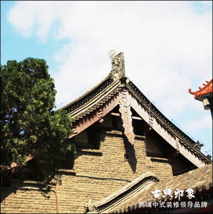 中式古建悬山顶