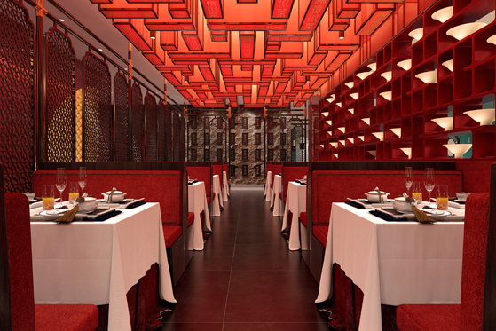 餐厅中式设计，川菜馆设计，渝信川菜馆中式设计，网红餐厅设计