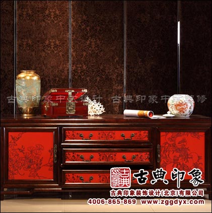 中国红古典家具