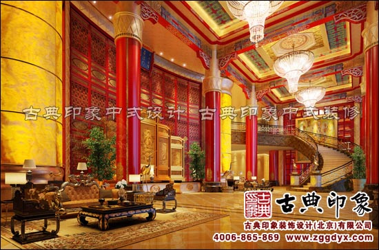 中式宫廷酒店装修设计