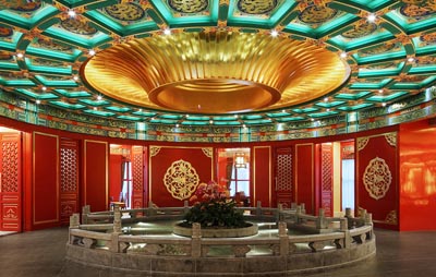 上海外滩15号水波祥龙宫廷宴会酒店大堂 竣工照片，古典印象缔造宫廷奢华