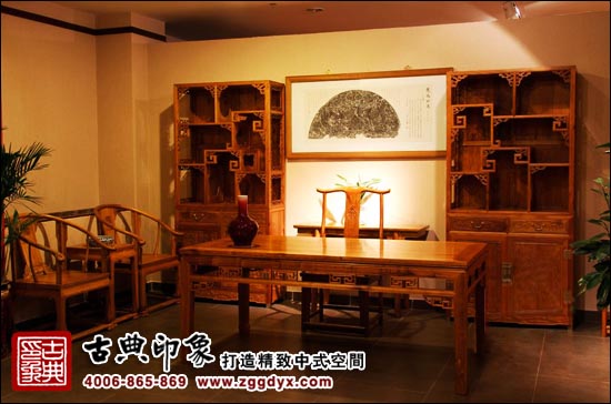 中式设计空间之金丝楠木中式家具