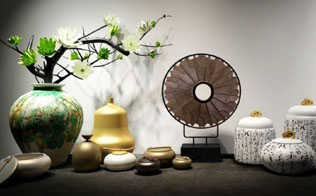 时尚现代的中式配饰创意  花艺器皿与挂件