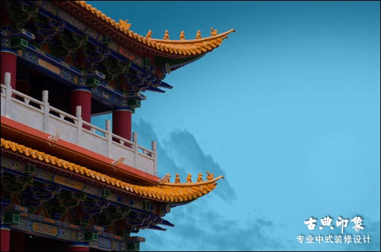 中式古建飞檐