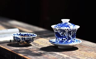中式装修雅室青花瓷|水墨勾染，色香盈袖