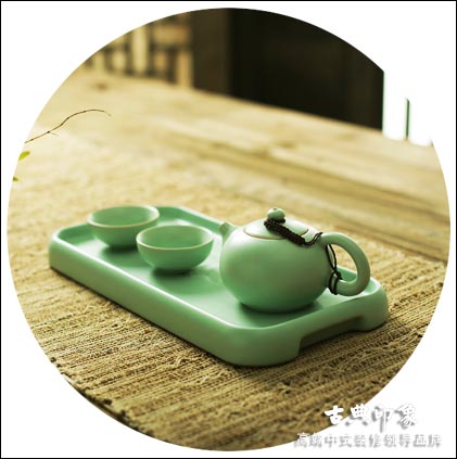 中式茶室瓷器