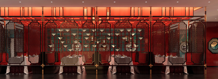 餐厅中式设计，川菜馆设计，渝信川菜馆中式设计，网红餐厅设计