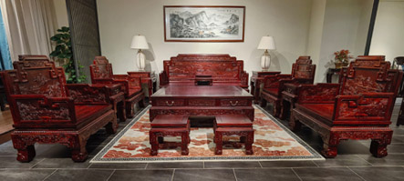 红木家具为中式设计风格空间增光添彩