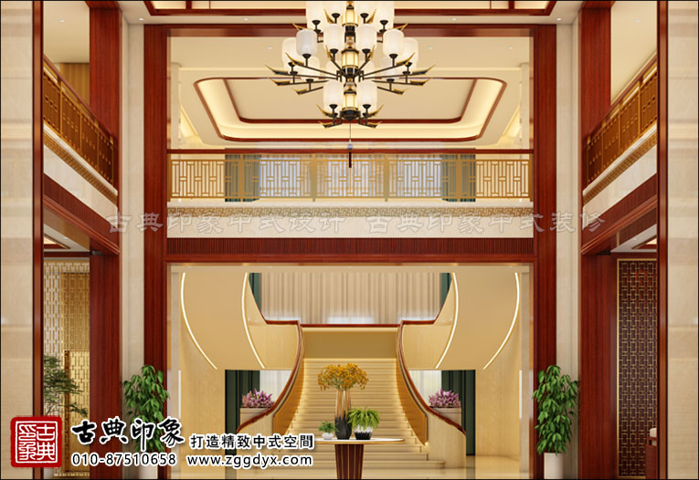 新中式别墅客厅设计